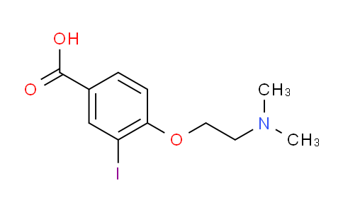 CAS No. 1131614-51-1, 4-[2-(dimethylamino)ethoxy]-3-iodobenzoic acid