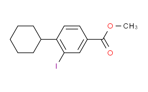 CAS No. 1131614-55-5, Methyl 4-cyclohexyl-3-iodobenzoate