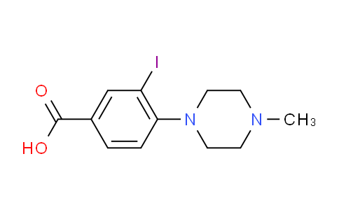 CAS No. 1131614-68-0, 3-Iodo-4-(4-Methylpiperazin-1-yl)benzoic acid