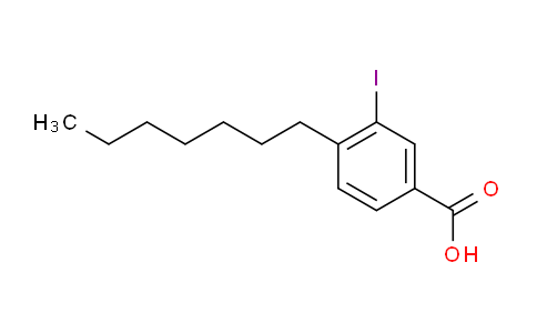 CAS No. 1131614-70-4, 4-Heptyl-3-iodobenzoic acid