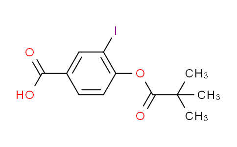 CAS No. 1131614-76-0, 3-Iodo-4-(pivaloyloxy)benzoic acid
