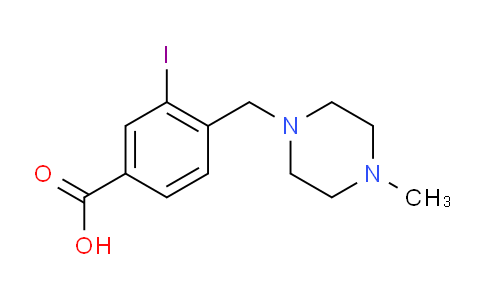 CAS No. 1131614-85-1, 3-Iodo-4-((4-Methylpiperazin-1-yl)Methyl)benzoic acid
