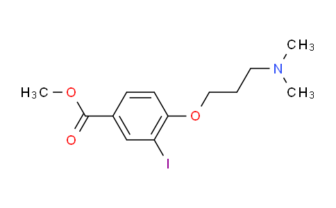 CAS No. 1131614-90-8, Methyl 4-(3-(dimethylamino)propoxy)-3-iodobenzoate