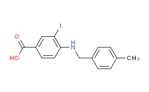 CAS No. 1131614-91-9, 3-Iodo-4-((4-methylbenzyl)amino)benzoic acid