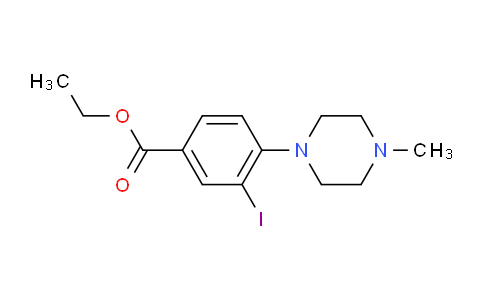 CAS No. 1131614-96-4, 3-iodo-4-(4-methyl-1-piperazinyl)benzoic acid ethyl ester