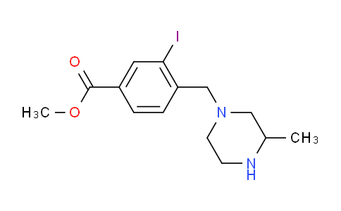 CAS No. 1131614-99-7, Methyl 3-iodo-4-[(3-methylpiperazin-1-yl)methyl]benzoate