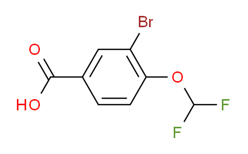 CAS No. 1131615-10-5, 3-Bromo-4-(difluoromethoxy)benzoic acid