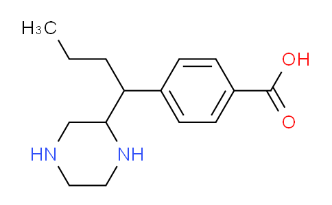 CAS No. 1131622-30-4, 4-[1-(2-piperazinyl)butyl]benzoic acid