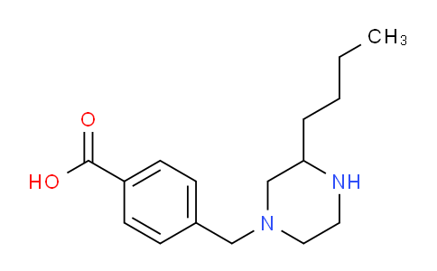 CAS No. 1131622-33-7, 1-(4-carboxyphenyl methyl)-3-n-butyl piperazine
