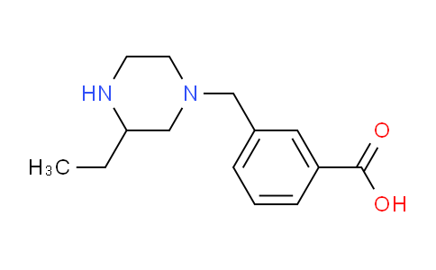 CAS No. 1131622-40-6, 3-[(3-Ethylpiperazin-1-yl)methyl]benzoic acid