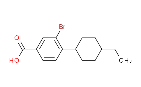 CAS No. 1131622-57-5, 3-Bromo-4-(4-ethylcyclohexyl)benzoic acid