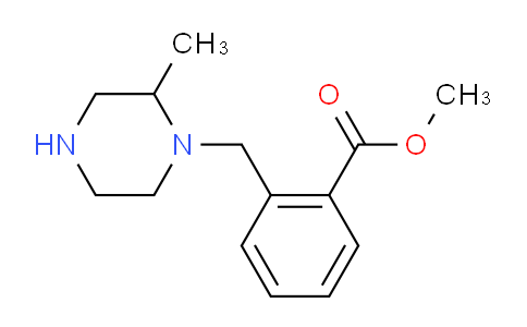 CAS No. 1131622-64-4, methyl 2-((2-methylpiperazin-1-yl)methyl)benzoate
