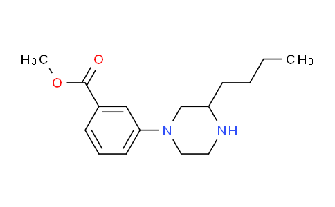 CAS No. 1131622-71-3, 3-(3-butyl-1-piperazinyl)benzoic acid methyl ester