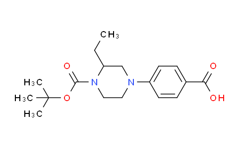 CAS No. 1131622-94-0, 4-[3-ethyl-4-[(2-methylpropan-2-yl)oxy-oxomethyl]-1-piperazinyl]benzoic acid