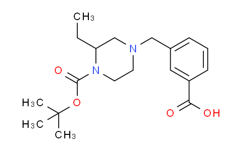 CAS No. 1131622-98-4, 3-[[3-ethyl-4-[(2-methylpropan-2-yl)oxy-oxomethyl]-1-piperazinyl]methyl]benzoic acid