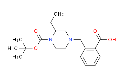 CAS No. 1131622-99-5, 2-[[3-ethyl-4-[(2-methylpropan-2-yl)oxy-oxomethyl]-1-piperazinyl]methyl]benzoic acid