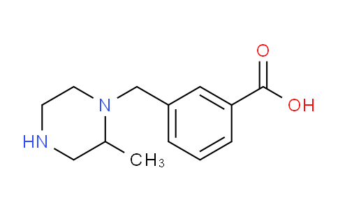 CAS No. 1131623-04-5, 3-[(2-methyl-1-piperazinyl)methyl]benzoic acid