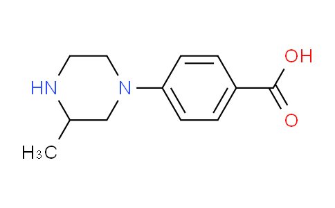 CAS No. 1131623-06-7, 4-(3-Methylpiperazin-1-yl)benzoic acid