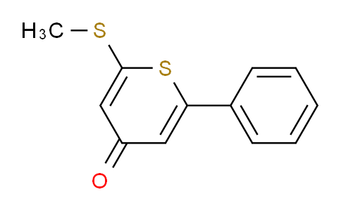 CAS No. 113544-16-4, 2-Methylthio-6-phenyl-4H-thiopyran-4-one