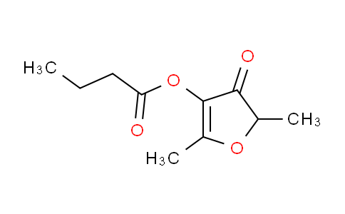 CAS No. 114099-96-6, 4,5-Dihydro-2,5-dimethyl-4-oxofuran-3-yl Butyrate