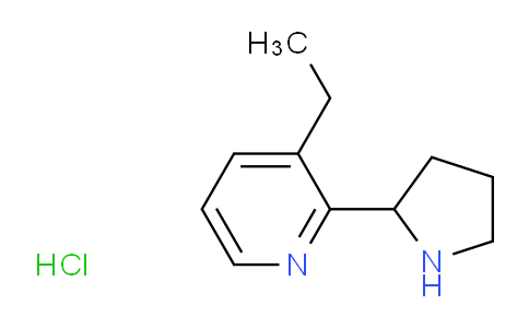 CAS No. 1150617-87-0, 3-ethyl-2-(2-pyrrolidinyl)pyridine hydrochloride