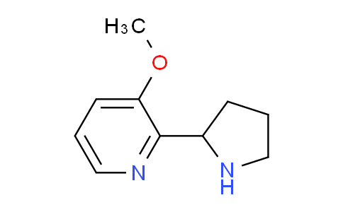 CAS No. 1150617-89-2, 3-Methoxy-2-(pyrrolidin-2-yl)pyridine