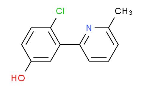 CAS No. 1150618-03-3, 4-chloro-3-(6-methyl-2-pyridinyl)phenol