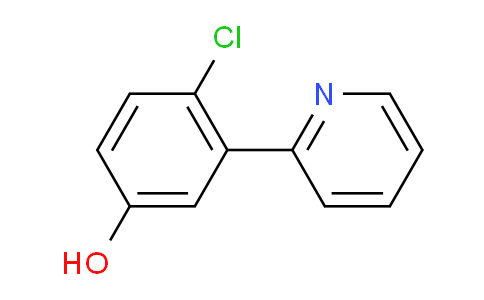 CAS No. 1150618-08-8, 4-chloro-3-(2-pyridinyl)phenol