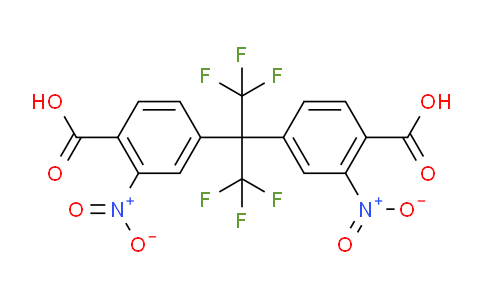 CAS No. 115873-09-1, 2,2-Bis(4-carboxy-3-nitrophenyl)hexafluoropropane