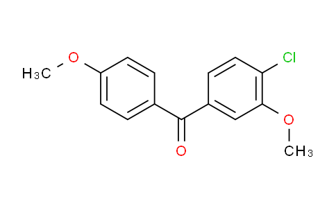CAS No. 116412-83-0, (4-Chloro-3-methoxyphenyl)-(4-methoxyphenyl)methanone