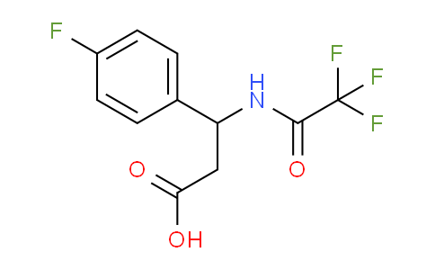 CAS No. 117291-16-4, 3-(4-Fluorophenyl)-3-(2,2,2-trifluoroacetamido)propanoic acid
