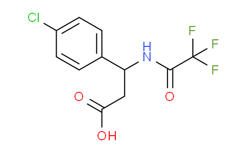 CAS No. 117291-25-5, 3-(4-Chlorophenyl)-3-(2,2,2-trifluoroacetamido)propanoic acid