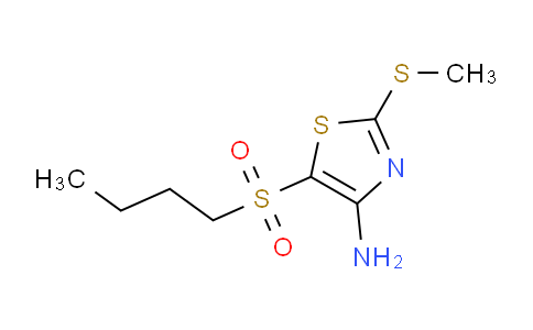 CAS No. 117420-87-8, 5-(Butylsulfonyl)-2-(methylthio)thiazol-4-amine