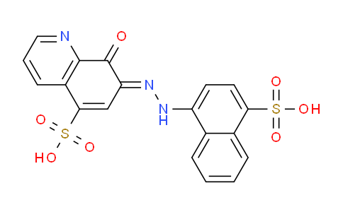 CAS No. 117-87-3, (7E)-8-oxo-7-[(4-sulfo-1-naphthalenyl)hydrazinylidene]-5-quinolinesulfonic acid