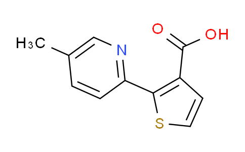 CAS No. 1184913-45-8, 2-(5-methyl-2-pyridinyl)-3-thiophenecarboxylic acid