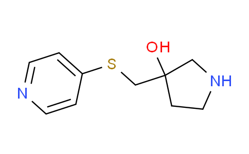 CAS No. 1184913-77-6, 3-[(pyridin-4-ylthio)methyl]-3-pyrrolidinol