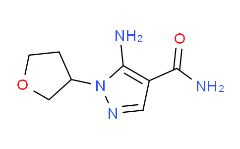 CAS No. 1184913-95-8, 5-amino-1-(3-oxolanyl)-4-pyrazolecarboxamide