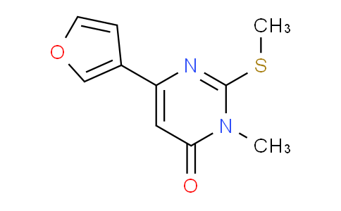 CAS No. 1184917-23-4, 6-(3-Furanyl)-3-methyl-2-(methylthio)-4-pyrimidinone