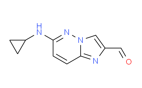 CAS No. 1184918-81-7, 6-(cyclopropylamino)-2-imidazo[1,2-b]pyridazinecarboxaldehyde