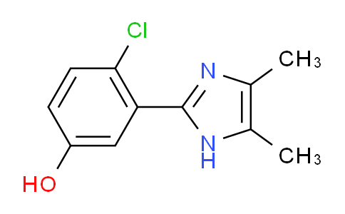 MC790867 | 1184919-44-5 | 4-chloro-3-(4,5-dimethyl-1H-imidazol-2-yl)phenol