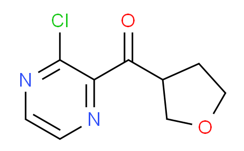 CAS No. 1184920-31-7, (3-Chloropyrazin-2-yl)-(oxolan-3-yl)methanone