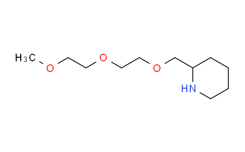 CAS No. 1184920-67-9, 2-[2-(2-methoxyethoxy)ethoxymethyl]piperidine