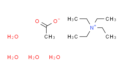 CAS No. 1185-59-7, tetraethylammonium acetate tetrahydrate