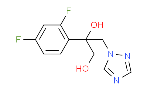 CAS No. 118689-07-9, 2-(2,4-Difluorophenyl)-3-(1H-1,2,4-triazol-1-yl)propane-1,2-diol