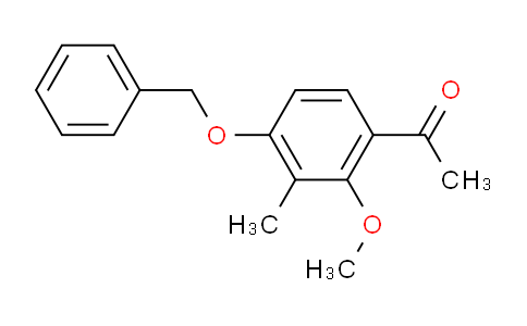 CAS No. 118824-96-7, 1-(4-(Benzyloxy)-2-methoxy-3-methylphenyl)ethan-1-one