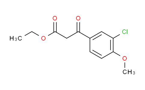 CAS No. 1192136-17-6, 3-(3-chloro-4-methoxyphenyl)-3-oxopropanoic acid ethyl ester