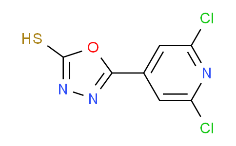 CAS No. 119221-62-4, 5-(2,6-Dichloropyridin-4-yl)-1,3,4-oxadiazole-2-thiol