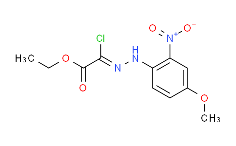 CAS No. 119750-09-3, 2-chloro-2-[(4-methoxy-2-nitrophenyl)hydrazinylidene]acetic acid ethyl ester