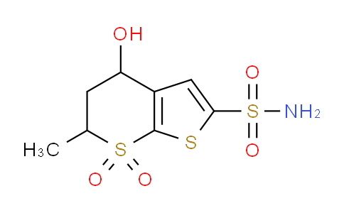 CAS No. 120279-26-7, 5,6-Dihydro-4-hydroxy-6-methyl-4H-thieno(2,3-b)thiopyran-2-sulfonamide 7,7-dioxide