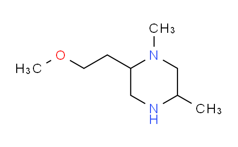 CAS No. 1206679-48-2, 2-(2-Methoxyethyl)-1,5-dimethylpiperazine